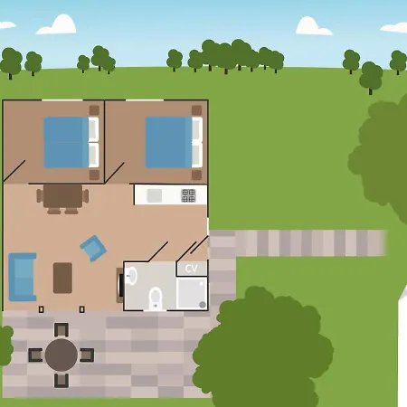 Heuveltjes 4 Pers. 샬레 부투이젠