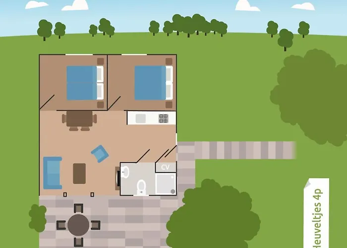 Heuveltjes 4 Pers. Chalet Voorthuizen